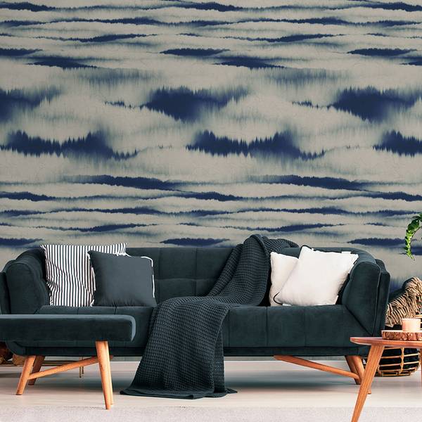 Panorama-Tapete Baïna Dunkelblau