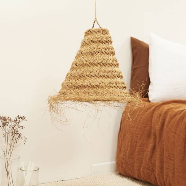 Leuchte ARTISANAT MAROCAIN 366 Beige - Naturfaser - 40 x 40 x 40 cm