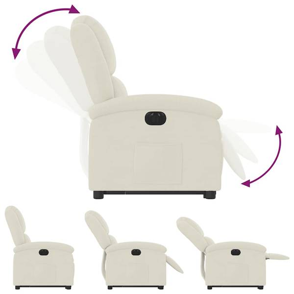 Relaxsessel mit Aufstehhilfe 3032381-3 Creme - Weiß