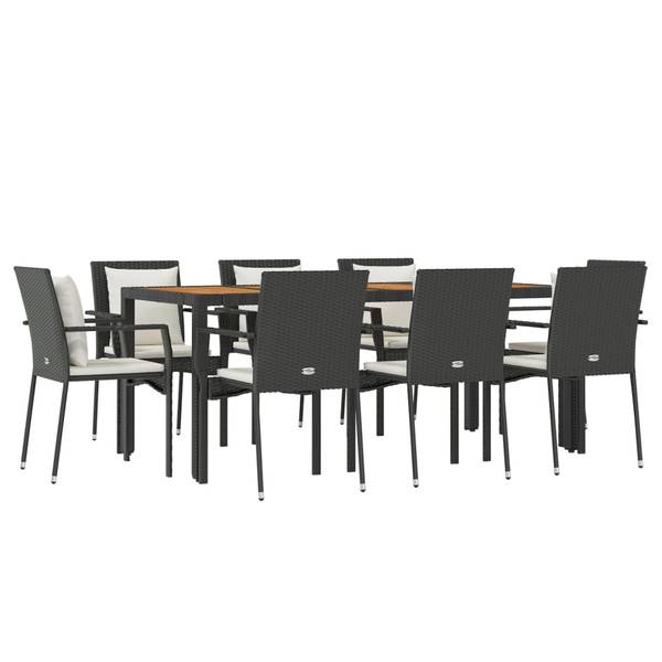 Salle à manger 3029221-4 (lot de 9) Noir