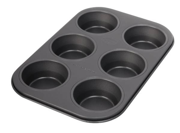 Dr. Oetker Muffinform 6-er Mini Ø 7 cm Schwarz - Metall - 19 x 33 x 3 cm
