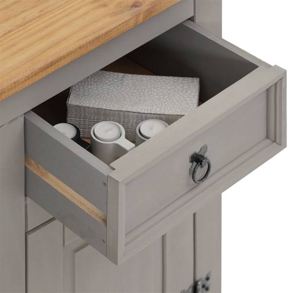 Anrichte RAMON Grau - Kiefer - 87 x 76 x 40 cm