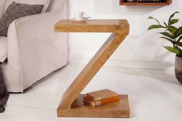 Beistelltisch Z Braun - Mango - 45 x 60 x 30 cm