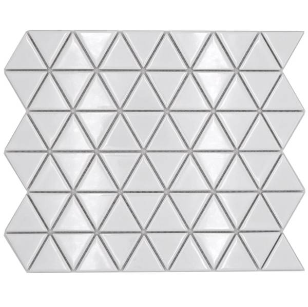 Mosaikfliesen 13-t51 Weiß - Keramik - 26 x 26 x 26 cm