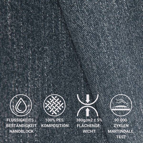 Polsterbett Tate Blau - Liegefläche Breite: 160 cm