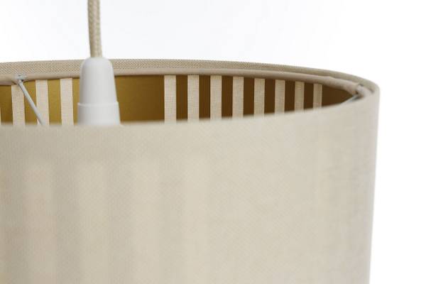 Hängeleuchte Duo Lami Line Beige - Gold