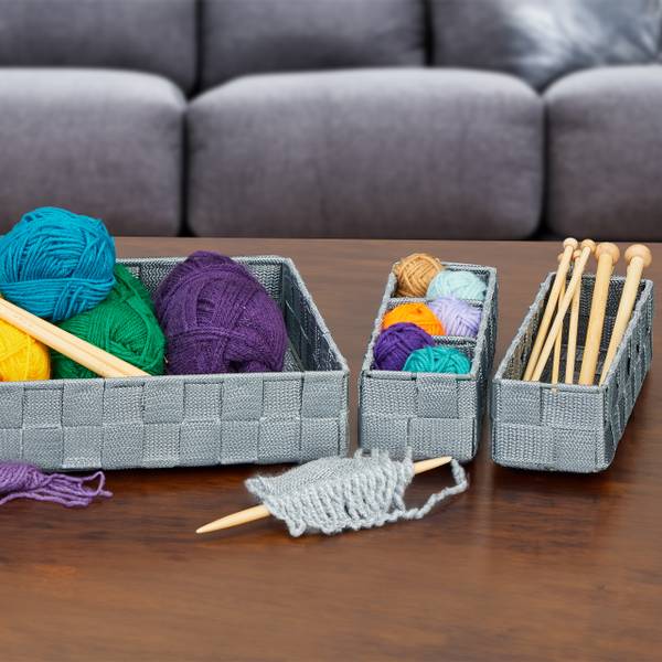107179 6-er Set Grau - Eisen - 25 x 7 x 35 cm