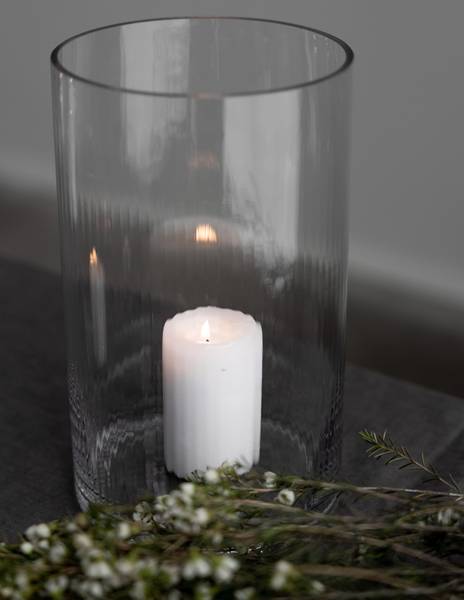 Vase Laterne RAMSJÖ Durchsichtig - 18 x 30 x 18 cm