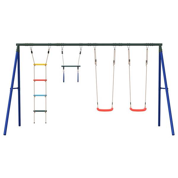Schaukel 3283625 Rot - Stahl - Polypropylen - Polyethylen - 185 x 185 x 341 cm