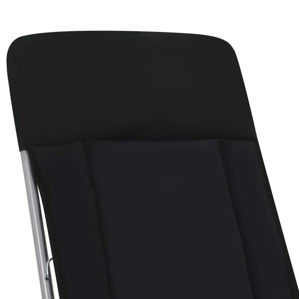 Tuin Stoel 296373 Set van 2 zwart