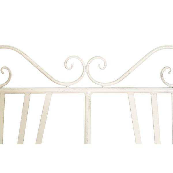 Gartenbank CHARME Weiß - Eisen - 58 x 94 x 113 cm