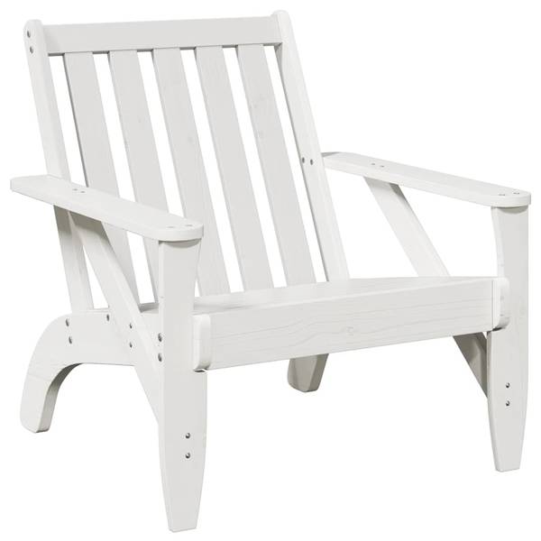 Chaise de jardin adirondack 3044360-1 Blanc - Pin - 75 x 77 x 77 cm