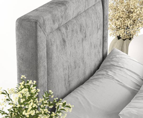 Boxspringbett Kallista Grau - H2 - Liegefläche Breite: 90 cm
