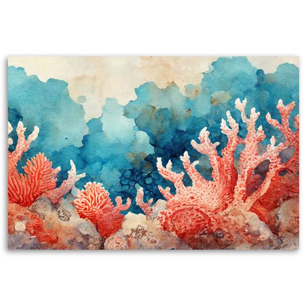 Tableau déco récif corallien 100 x 70 cm