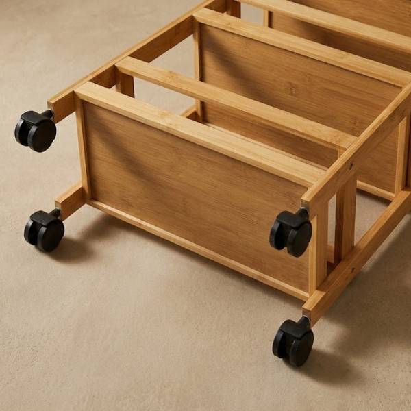 Badezimmerregal KLUK Beige - Bambus - 15 x 76 x 38 cm