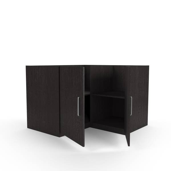 Küchenunterschrank Modul N6 Schwarz - Holzwerkstoff - 130 x 91 x 130 cm