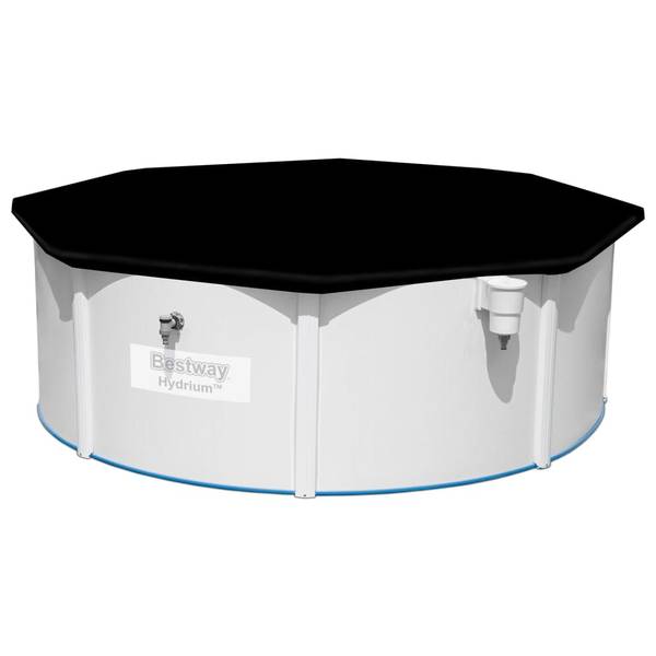 Poolabdeckung 93323 Schwarz - PVC - 396 x 1 x 396 cm