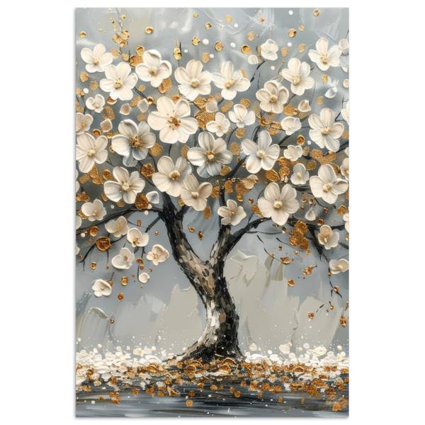 POSTER Baum Blumen 20 x 30 cm