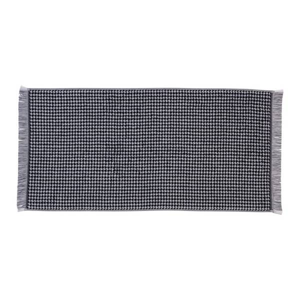 Serviette PIED DE POULE Noir - Textile - 50 x 1 x 100 cm