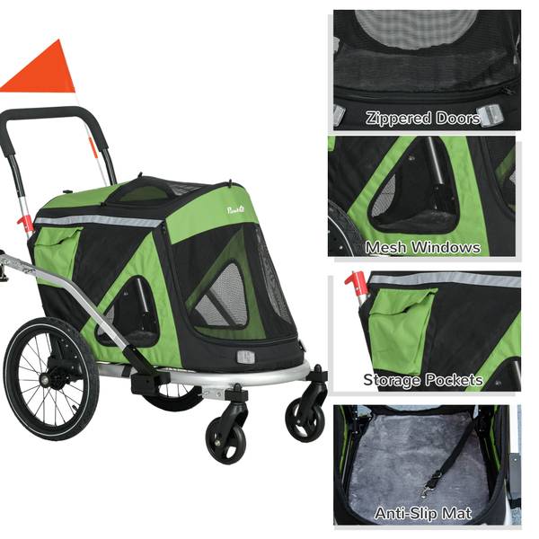 Hondenhanger D00-186V00GN groen - textiel - 68 x 95 x 150 cm