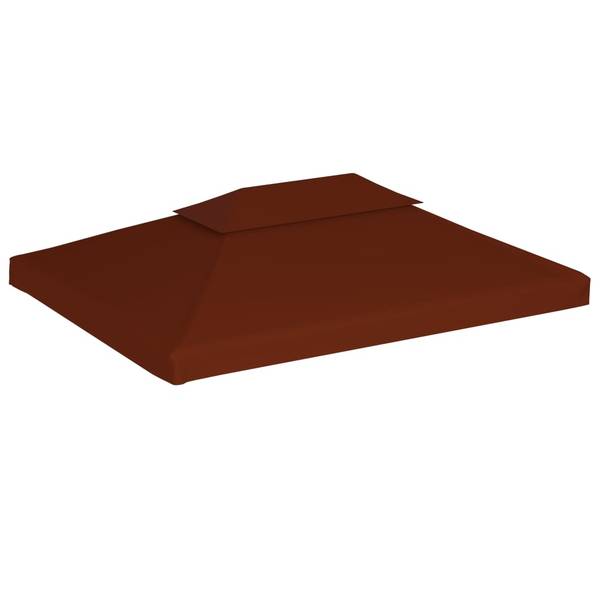Pavillon-Dachplane 3006390-2 Braun - Polyester - 300 x 1 x 400 cm