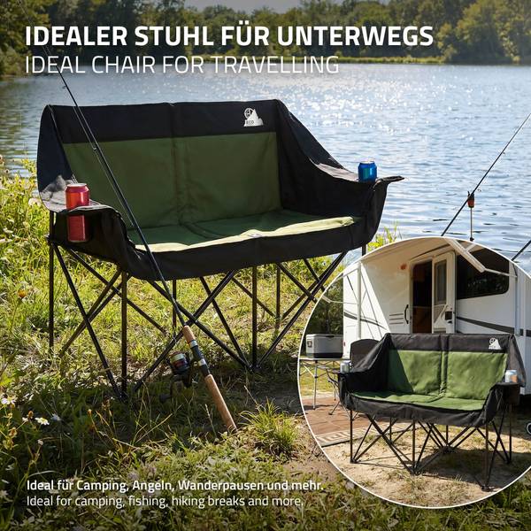 Doppel-Campingstuhl DUOCA-C Khaki