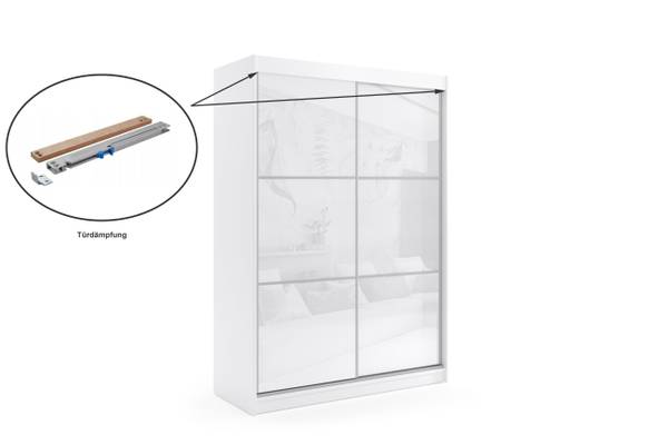 Kleiderschrank VIVONA Schwarz - Breite: 150 cm