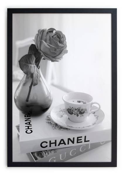 Bilderrahmen Gucci Breakfast Schwarz - Massivholz - 2 x 40 x 30 cm