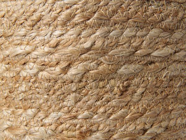 Petite armoire de bain KORNAK Bleu - Fibres naturelles - 38 x 25 x 38 cm