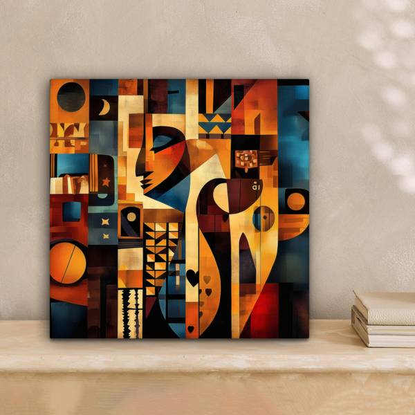 LEINWANDBILD Figuren 20 x 20 cm