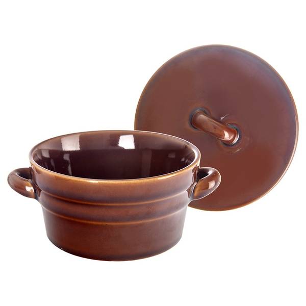 Schmalztopf Braun - Keramik - 11 x 12 x 14 cm