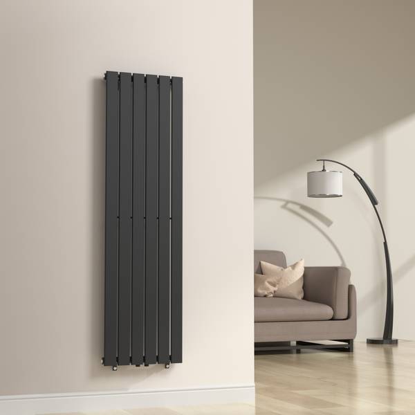 Designheizkörper Nore Schwarz - Stahl - 45 x 160 x 45 cm