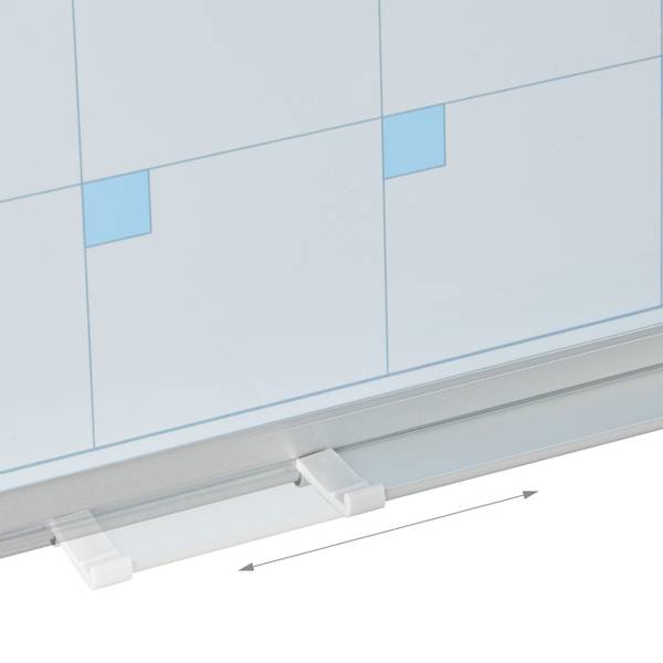 Tableau blanc d'organisation Blanc - Fer - Acier - 90 x 60 x 5 cm