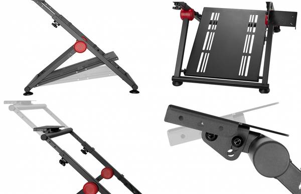 Racingchair Racing Cockpit LUMLRS04 Schwarz - Stahl - 56 x 82 x 88 cm