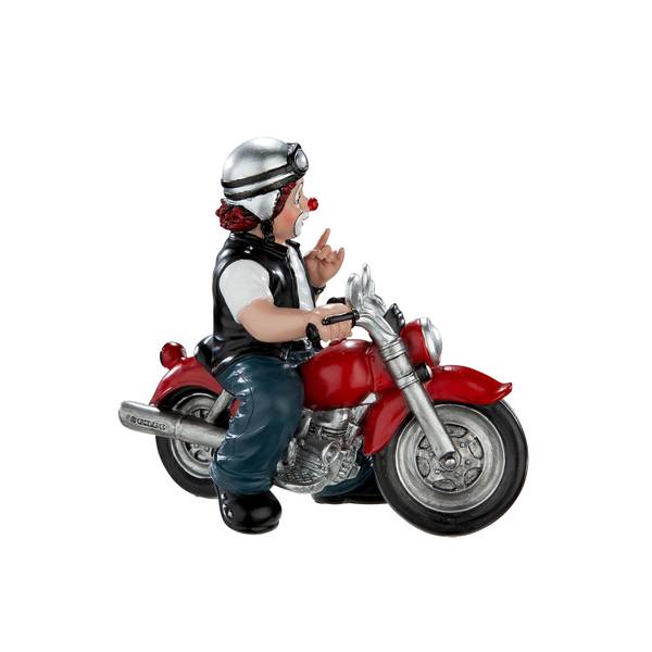 Clown Heavy Biker Kunststoff - 14 x 12 x 7 cm