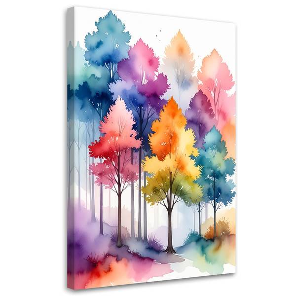 Canvas shilderij Bomen polyester - 30 x 45 x 3 cm