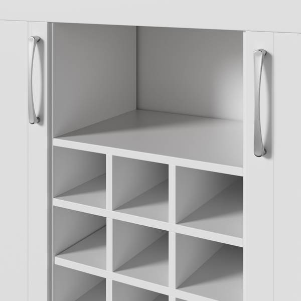 Sideboard Eurynom Ⅶ Marron - Blanc - Bois manufacturé - 106 x 175 x 39 cm