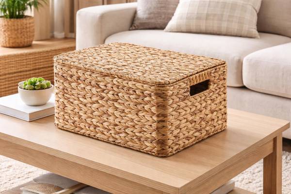 Aufbewahrungsbox BERTI Braun - Holzwerkstoff - 33 x 21 x 44 cm