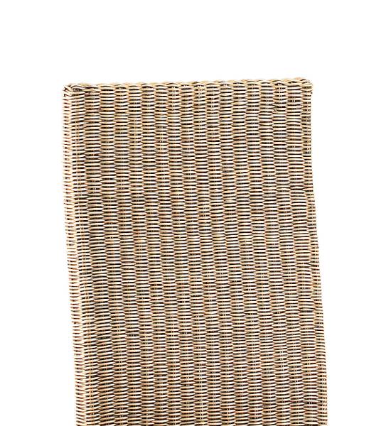 Holzstuhl Monica (2er-Set) Beige - Rattan - 45 x 100 x 47 cm