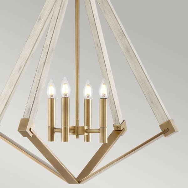 View Point 4 Kronleuchter Weiß - Metall - 61 x 71 x 61 cm