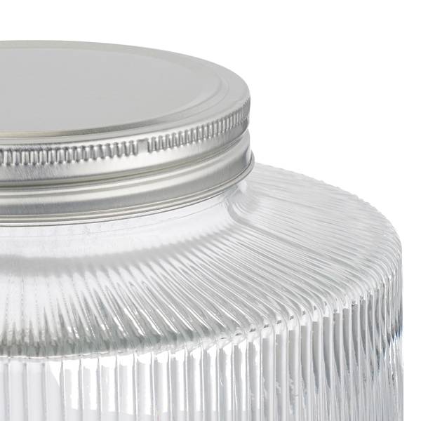 Dekorativer Getränkespender 2,8 Liter Silber - Eisen - 18 x 15 x 25 cm