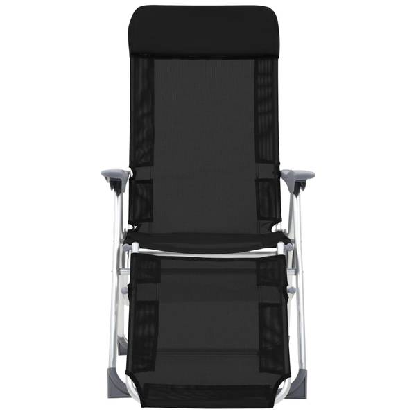 Gartenstuhl 2er Set D6225 Schwarz