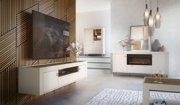 Kommode MOSSA Beige - Braun