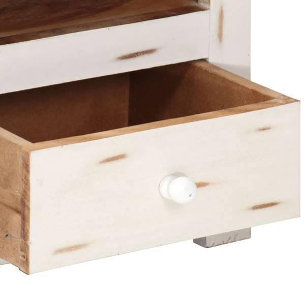 TV-Schrank 3011859 Weiß - Akazie - 110 x 40 x 30 cm