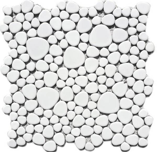 Mosaikfliesen XKM 100 Weiß - Keramik - 28 x 28 x 28 cm