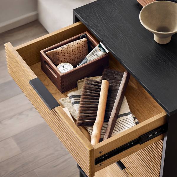 Schoenenkast HFSR03-SCH zwart - bruin - plaatmateriaal op houtbasis - metaal - 64 x 115 x 40 cm