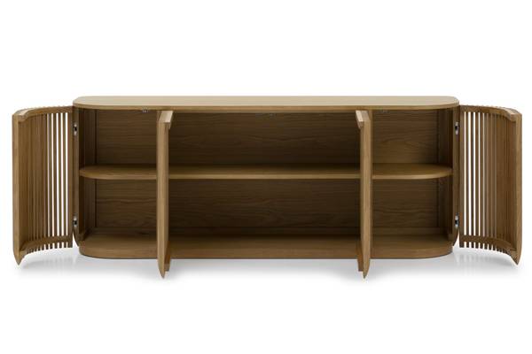 Sideboard Franz Beige - Eiche - 45 x 69 x 175 cm