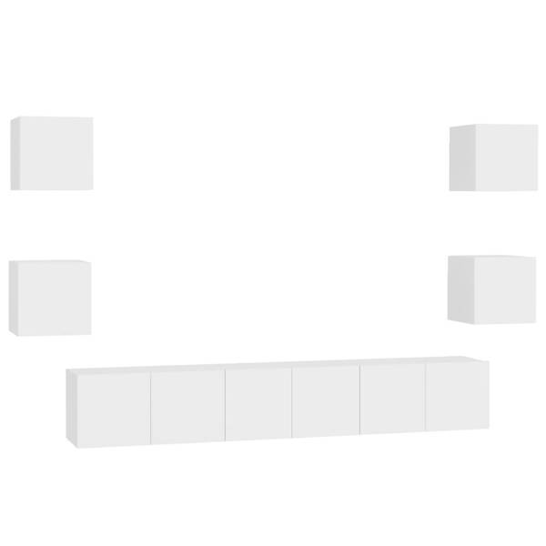 TV-Schrank 3006904-2 (7-teilig) Weiß