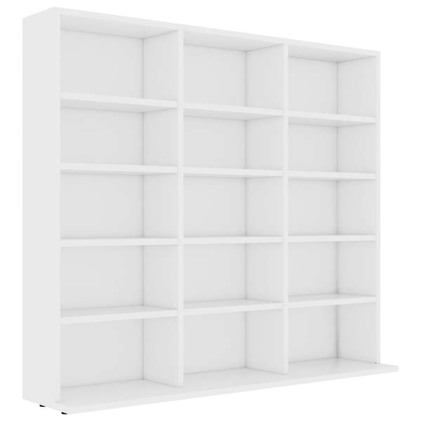 CD-Schrank 3002090 Weiß - 23 x 89 cm