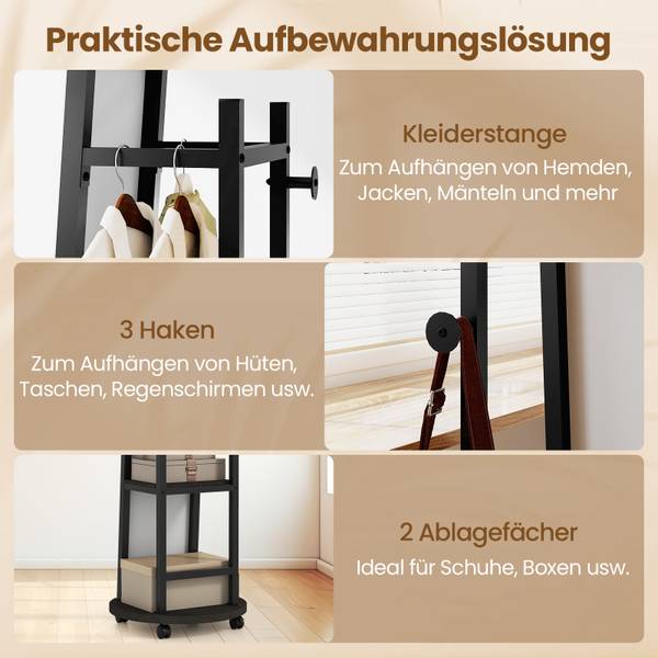 Ganzkörperspiegel VH35539 Schwarz